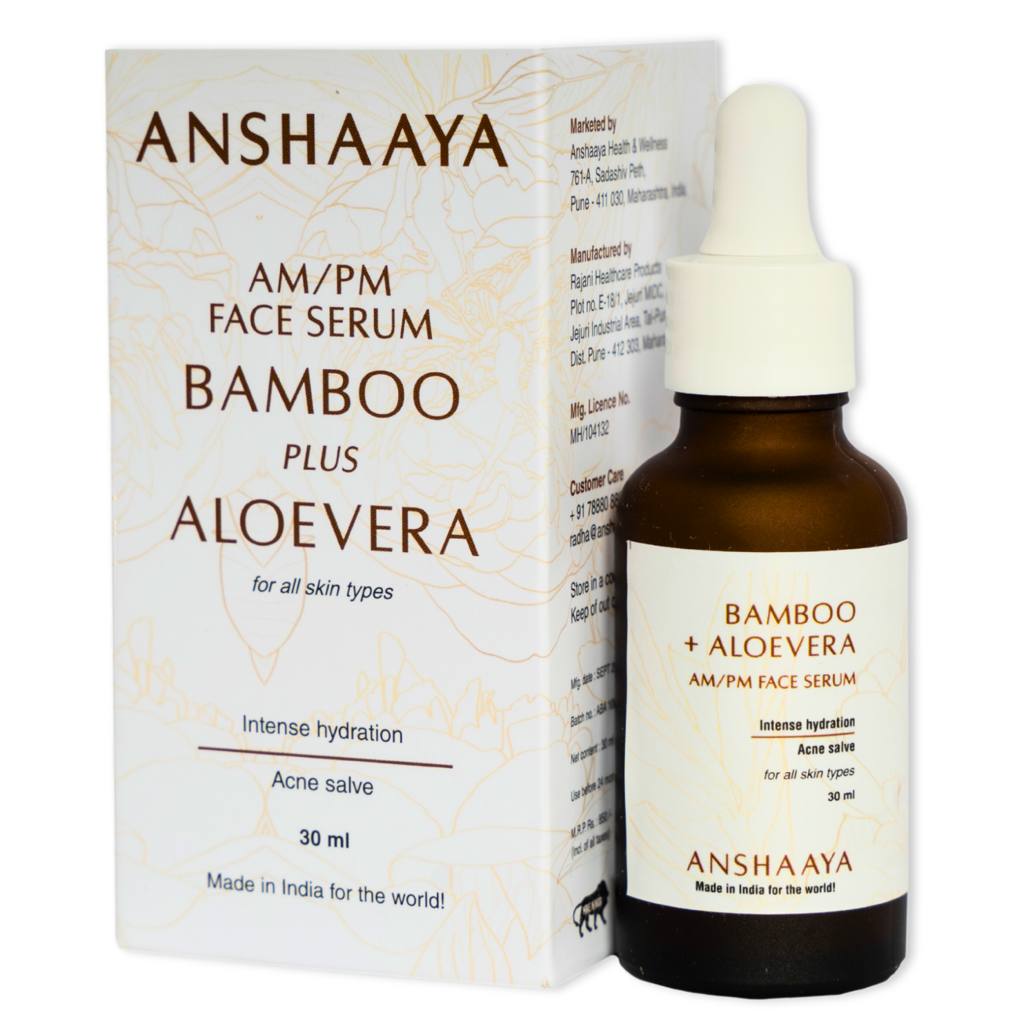 ANSHAAYA Bamboo Plus Aloe Vera AM/PM Face Serum